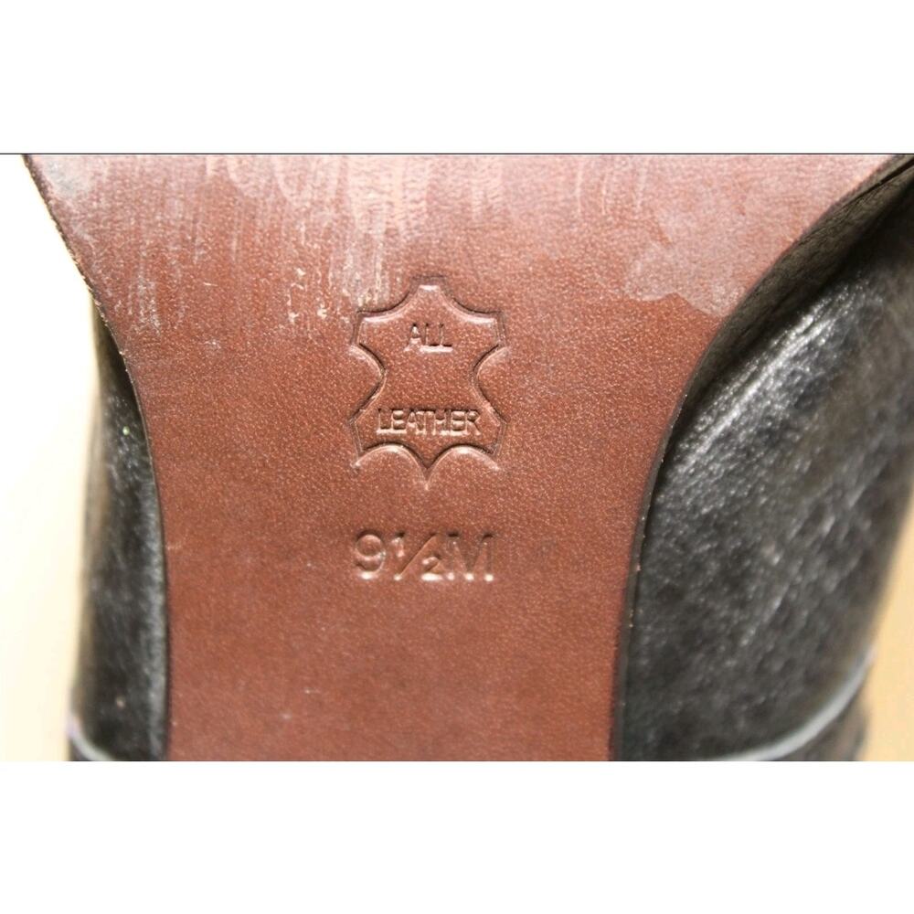 Tory Burch Jaden Buckle Womens US Size 9.5 M Black Leather Biker Harness Boots - Picture 8 of 15